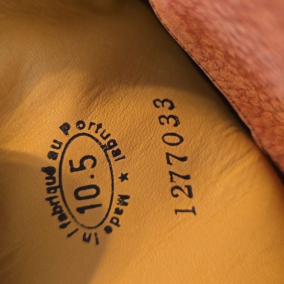 FLUEVOG Sopranos ROBYN Rusty Orange Heeled Boots with Ribbon Laces - Picture 2 of 6